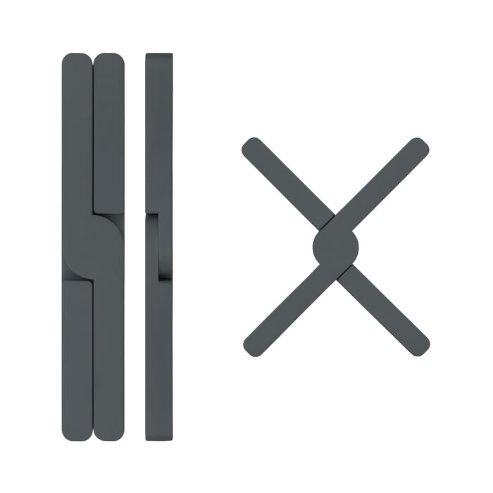 Krumble Opvouwbare silicone pannenonderzetter - Antraciet