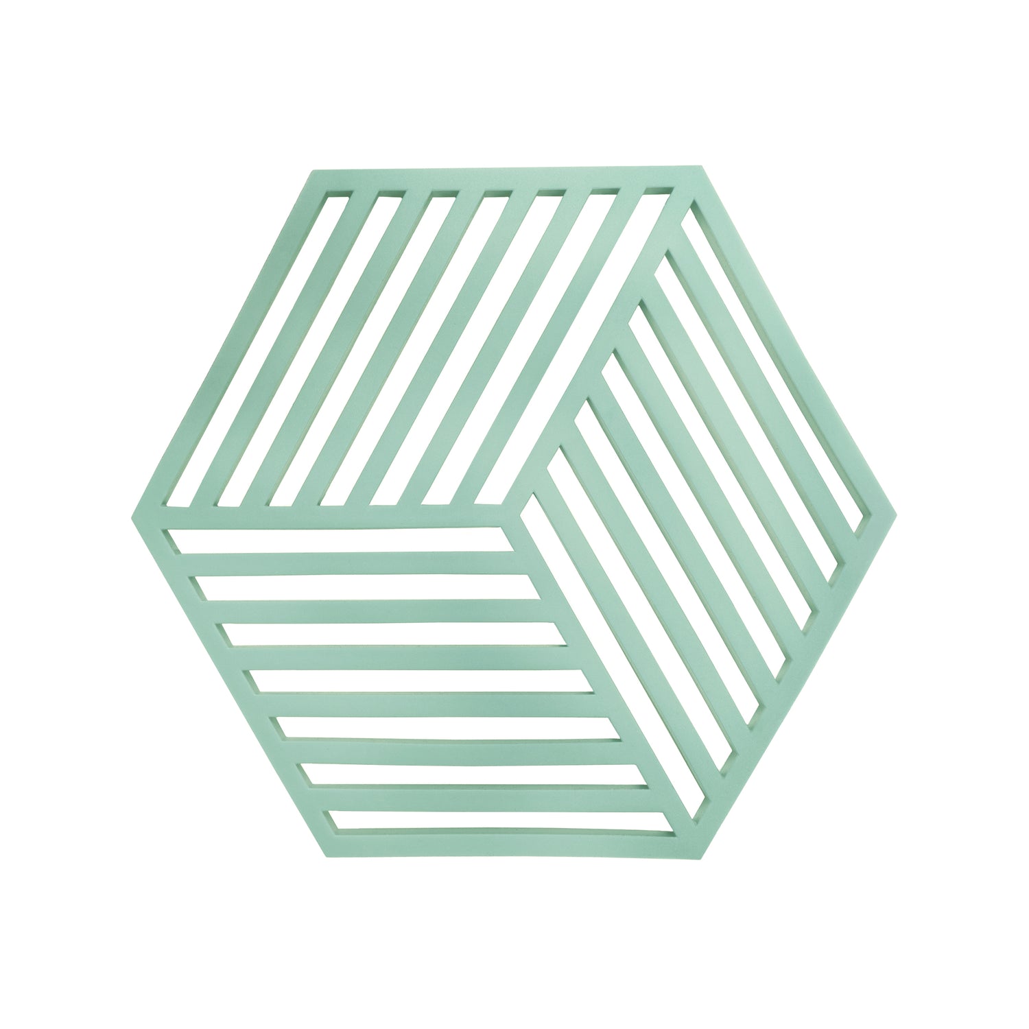 Krumble Pannenonderzetter Hexagon - Groen - 16 x 14 cm