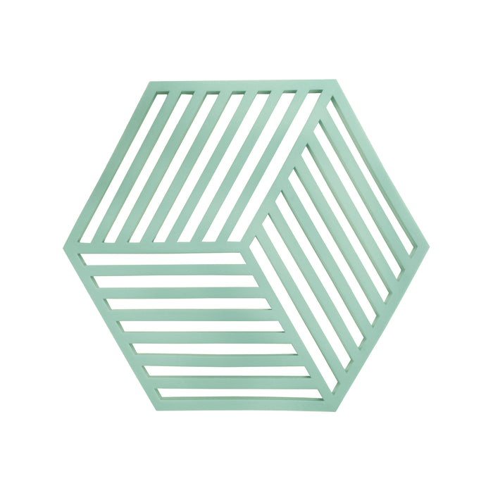 Krumble Pannenonderzetter Hexagon - Groen - 16 x 14 cm