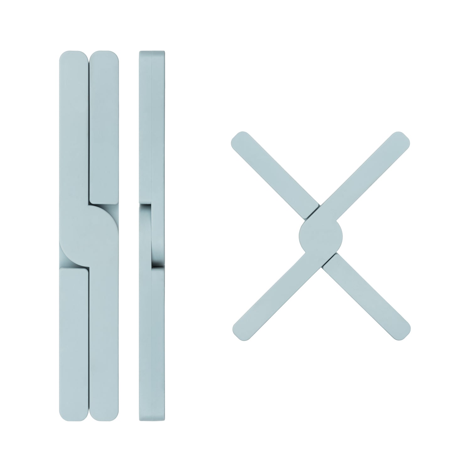 Krumble Opvouwbare siliconen pannenonderzetter - Blauw