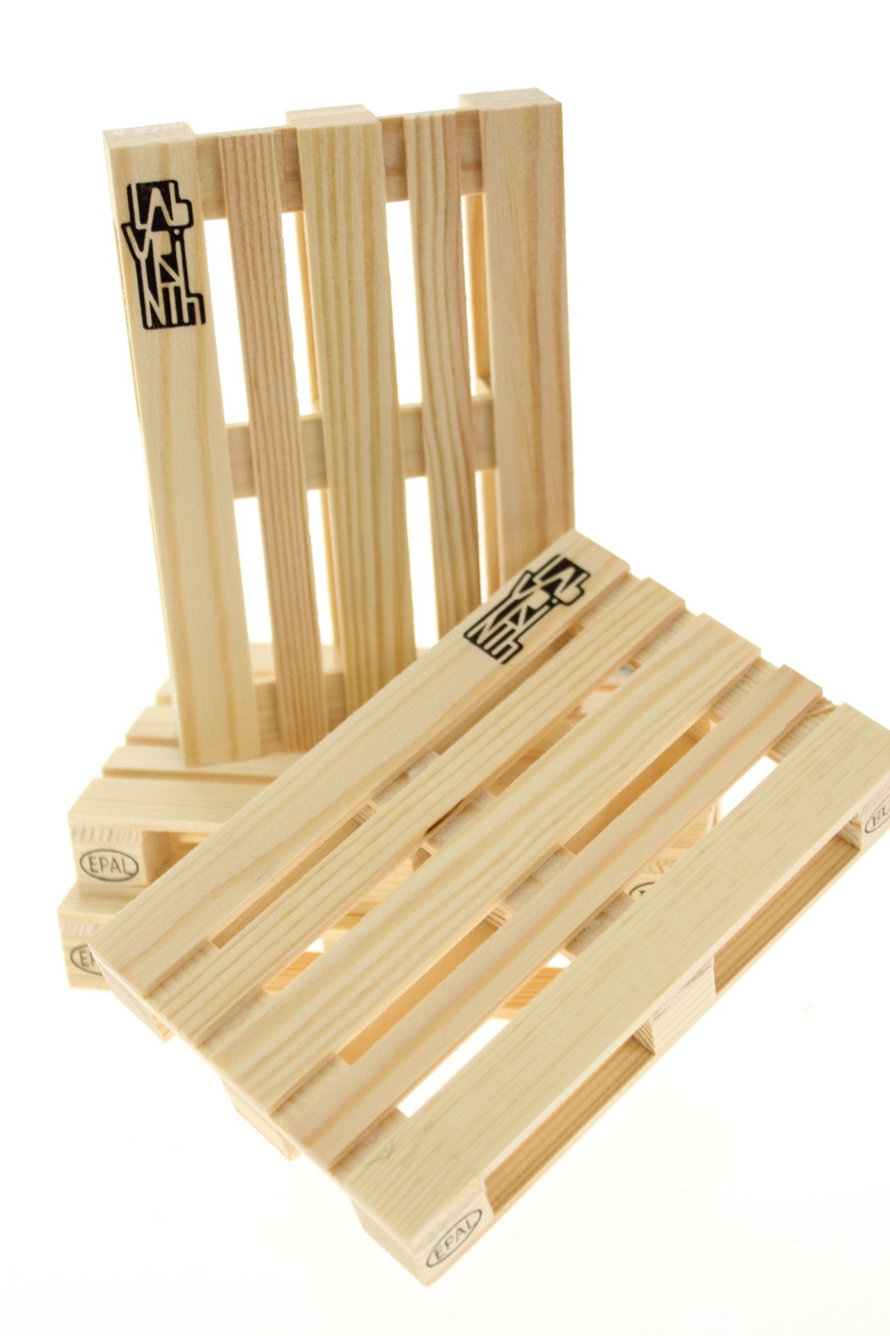 Labyrinth Palette-It - Set van 4 design pallet onderzetters