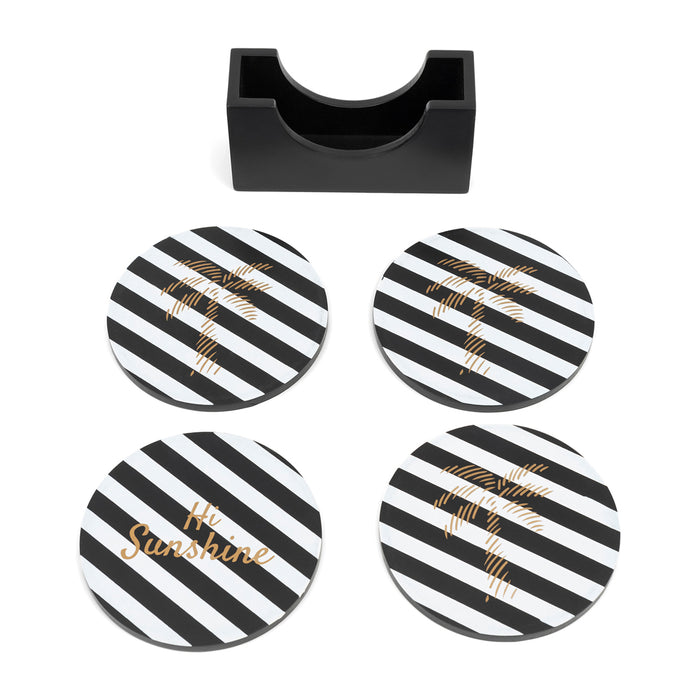 Riviera Maison RM Festival Coasters 4 pieces -  10.5x11.5x4.0 cm