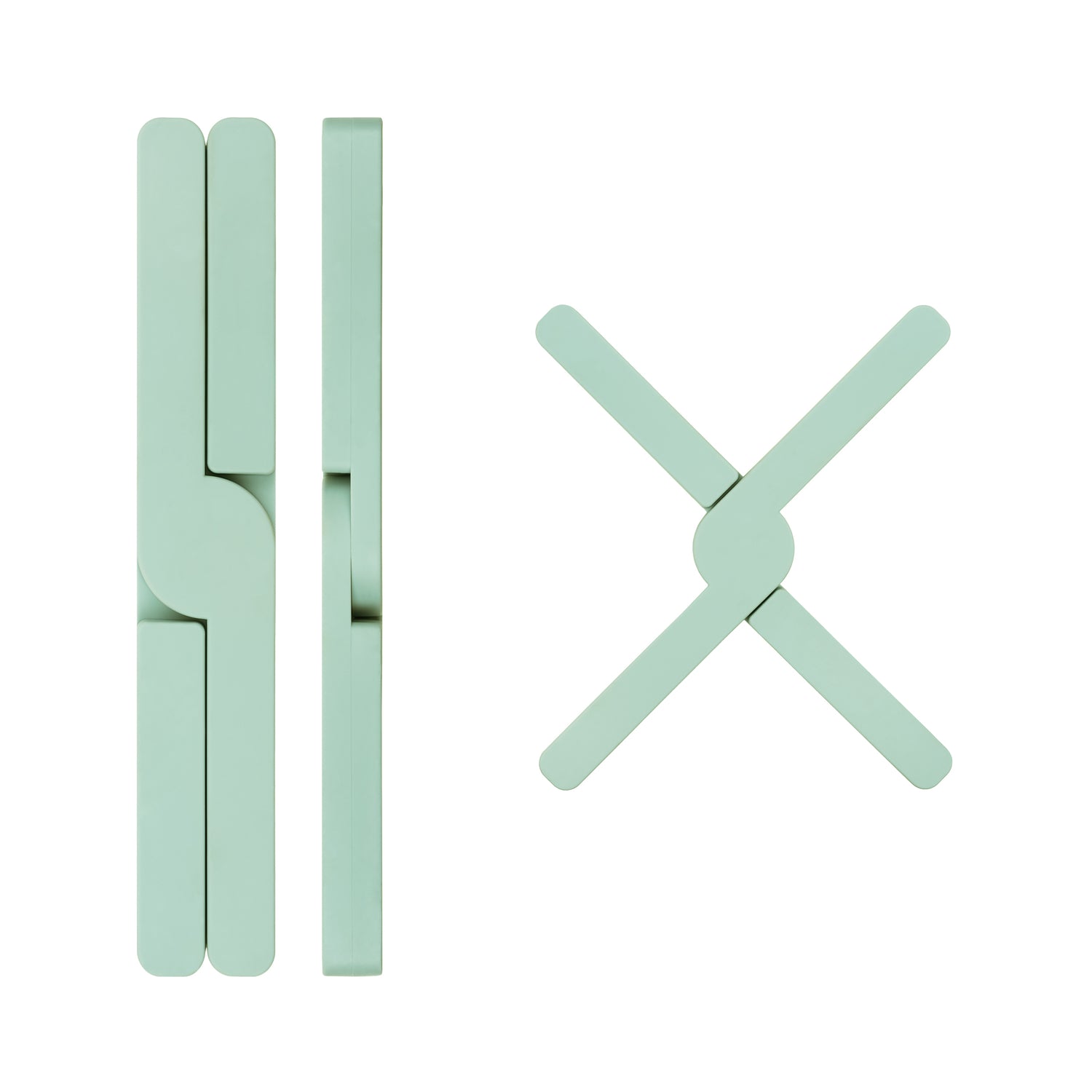 Krumble Opvouwbare siliconen pannenonderzetter - Groen