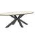 Edison tafel - ovaal - 220x115 cm - carbon black -light teak Vironwood
