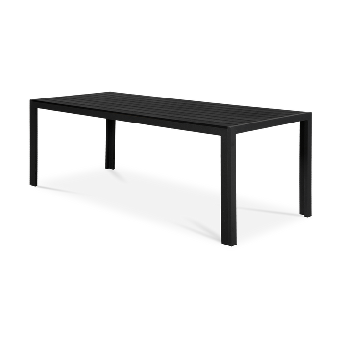 Lisomme Vinn tuintafel zwart - 205 x 90 cm