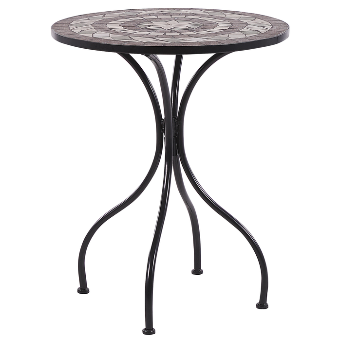 Beliani - CARIATI - Tuintafel - Zwart - 60 x 60 cm - IJzer