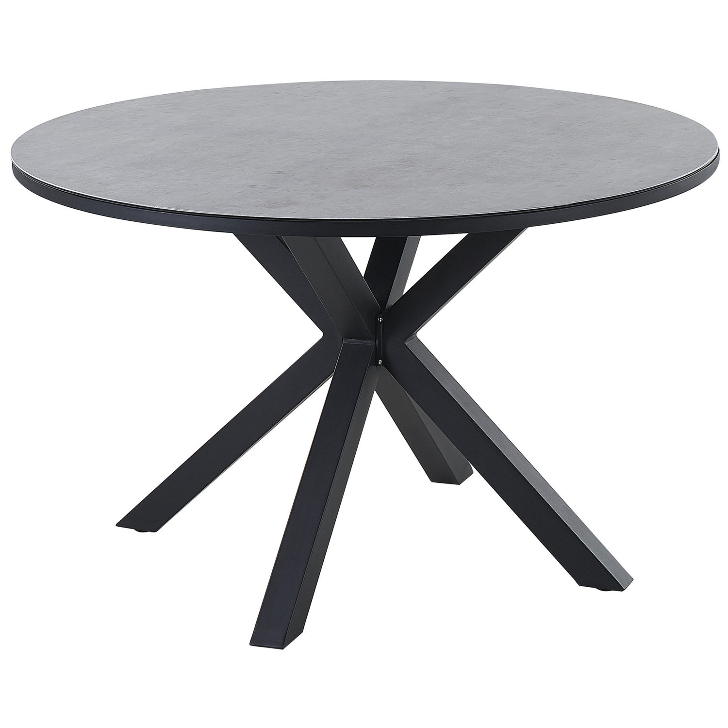 Beliani - MALETTO - Tuintafel - Grijs - 120 x 120 cm - Aluminium