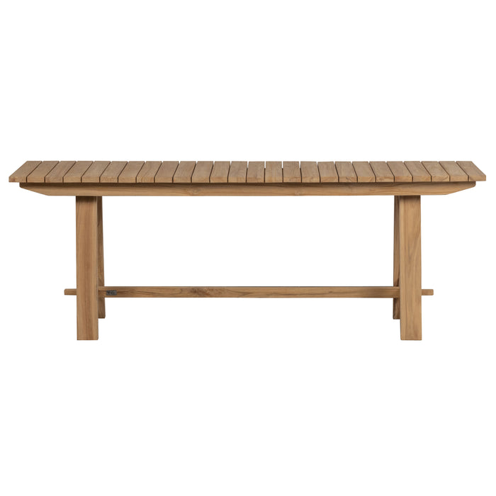 WOOOD Morten Tuintafel - Teak - Naturel - 78x220x75