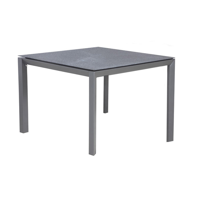 Garden Impressions Palmas tuintafel 90x90 cm donker grijs