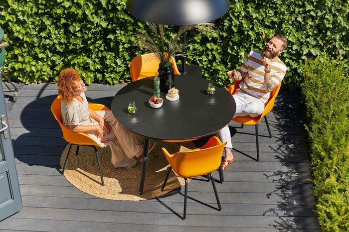 Hartman Sophie Studio HPL Tuintafel Ø 128 cm - Zwart