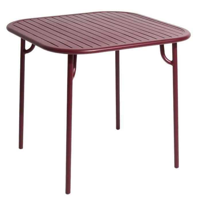 Petite Friture Week-end tuintafel 85x85 bordeaux