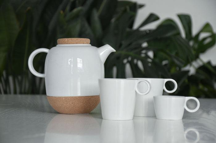 Viva Scandinavia Lauren Theepot Groot 1.2 Liter Wit Porselein