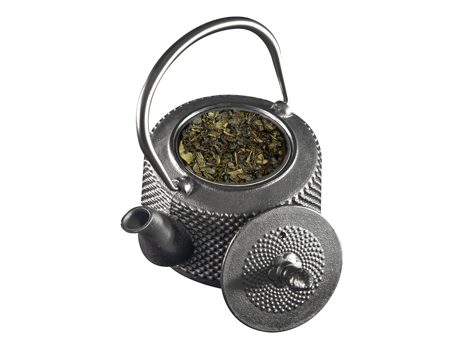 SakuraTea  - Theepot - Gietijzer - Zwart - 0.75 L - Met RVS