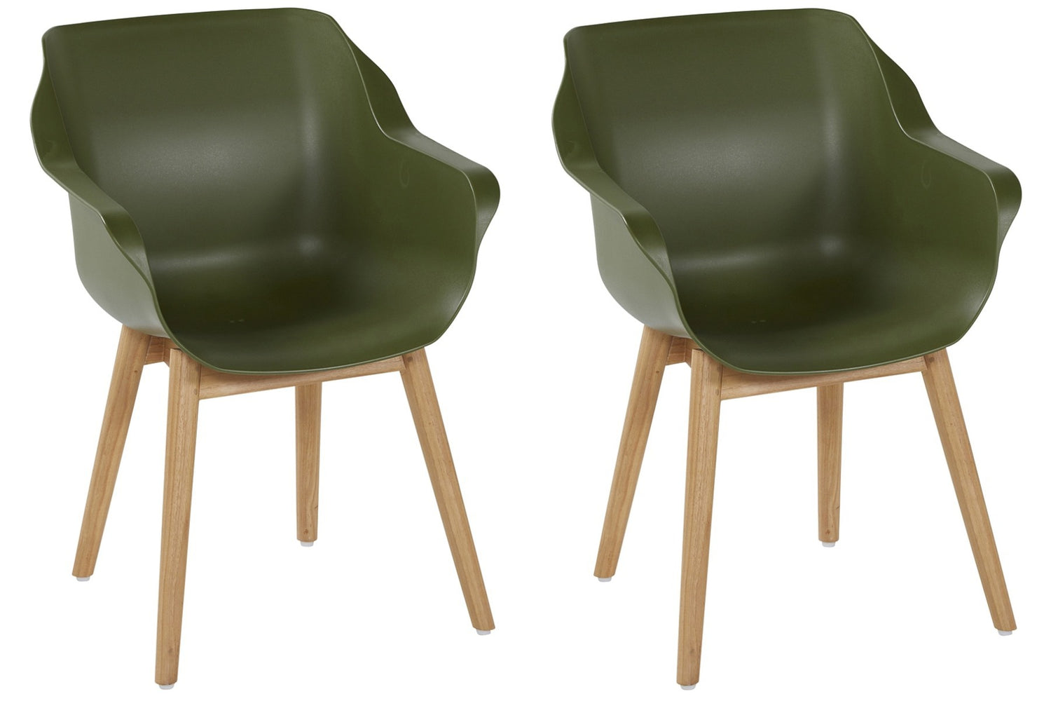 Hartman Sophie Teak Tuinstoel - Set Van 2 - Moss Green
