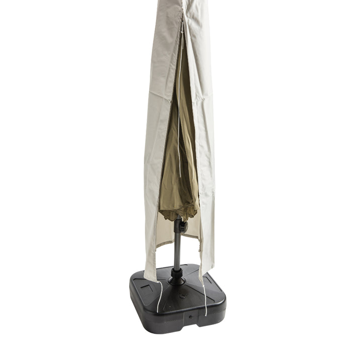 Parasol Beschermhoes uit Stevig Polyester met Rits - Licht Grijs