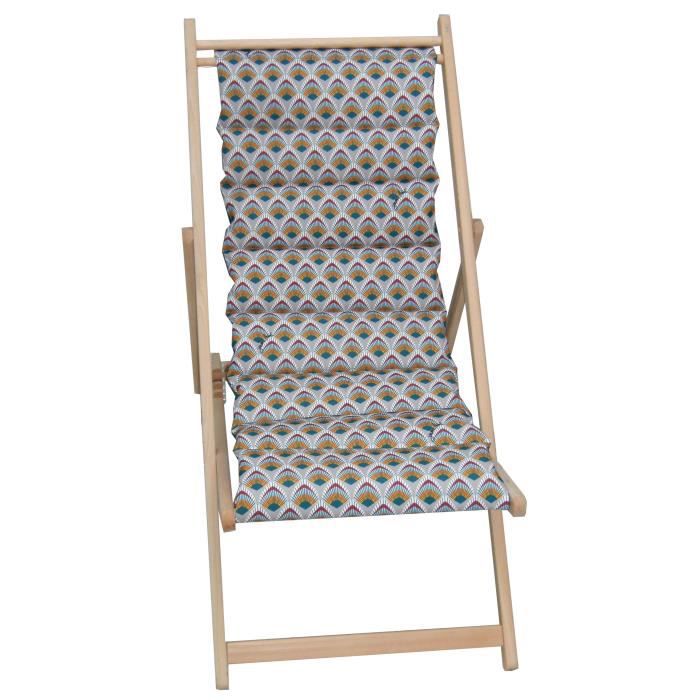 JARDIN PRIVE Gewatteerde ligstoel - Met afneembaar canvas