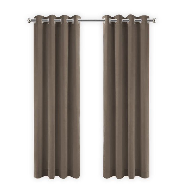 LW Collection Kant en klaar gordijnen bruin 290x245cm