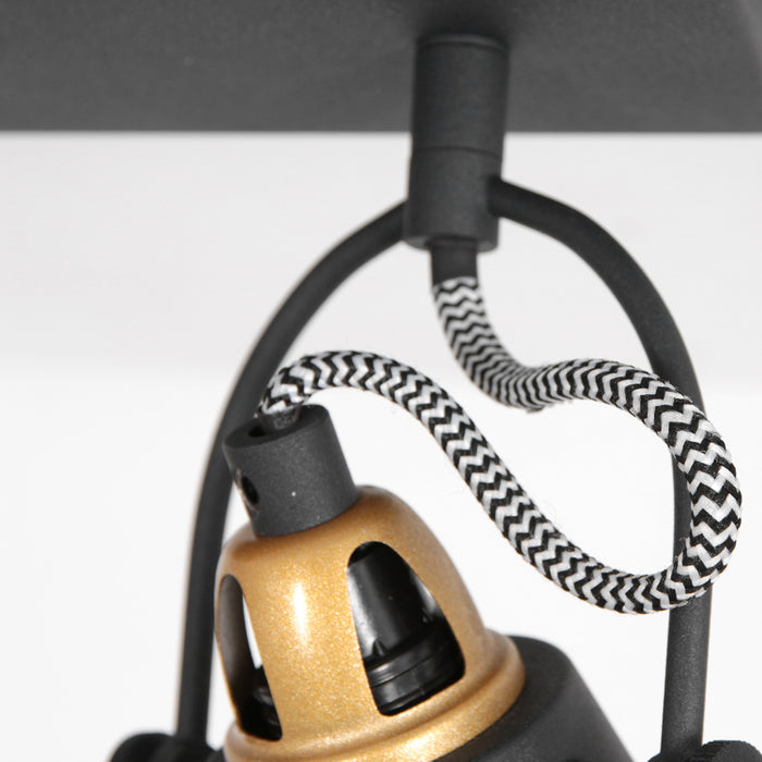 Mexlite Nové plafondlamp zwart