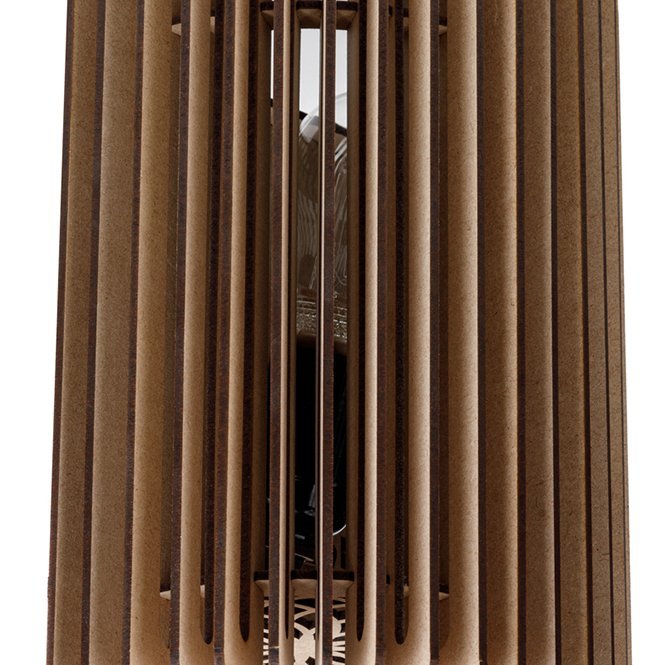 Blij design - Edge - Wandlamp 3 mm hout 27x20 cm naturel