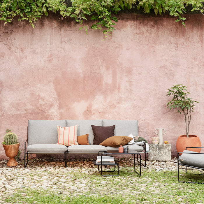 Ferm Living Desert 2-zitsbank - Dolce - Black / Dark Sand