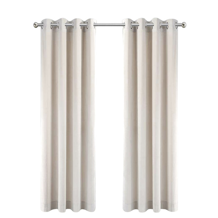 LW Collection Kant en klaar gordijnen wit 140x240cm