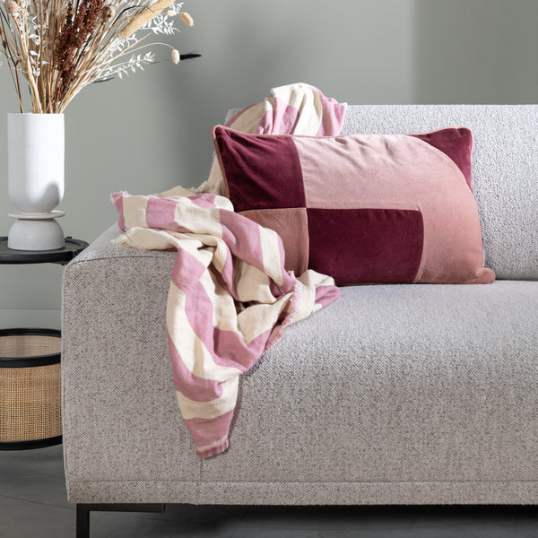 by fonQ Wave Plaid 130 x 200 cm - Roze