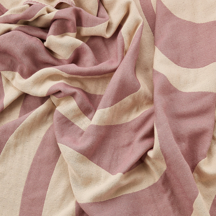 by fonQ Wave Plaid 130 x 200 cm - Roze