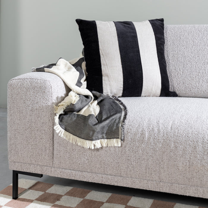 by fonQ Flora Plaid 130 x 200 cm - Zwart