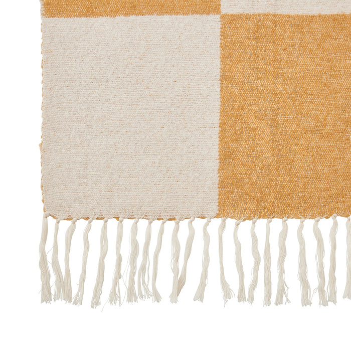 by fonQ Check Plaid 130 x 200 cm - Geel