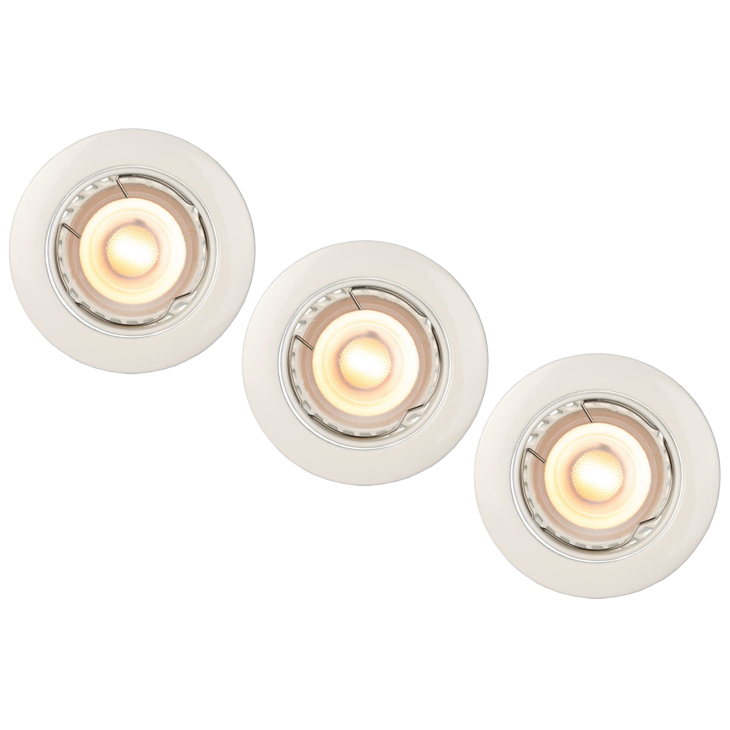 FOCUS Inbouwspot Ø 8,1 cm Dimb. 3x5W Wit Set 3