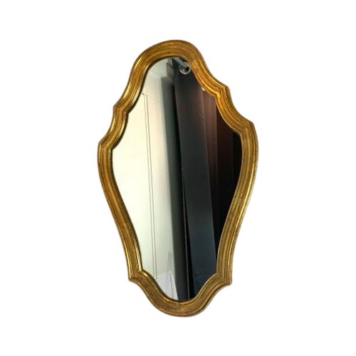 Reliving Antieke Gouden Spiegel Kerst