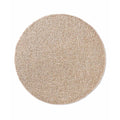 Tapeso Rond vloerkleed hoogpolig effen Classic - beige - 150 cm