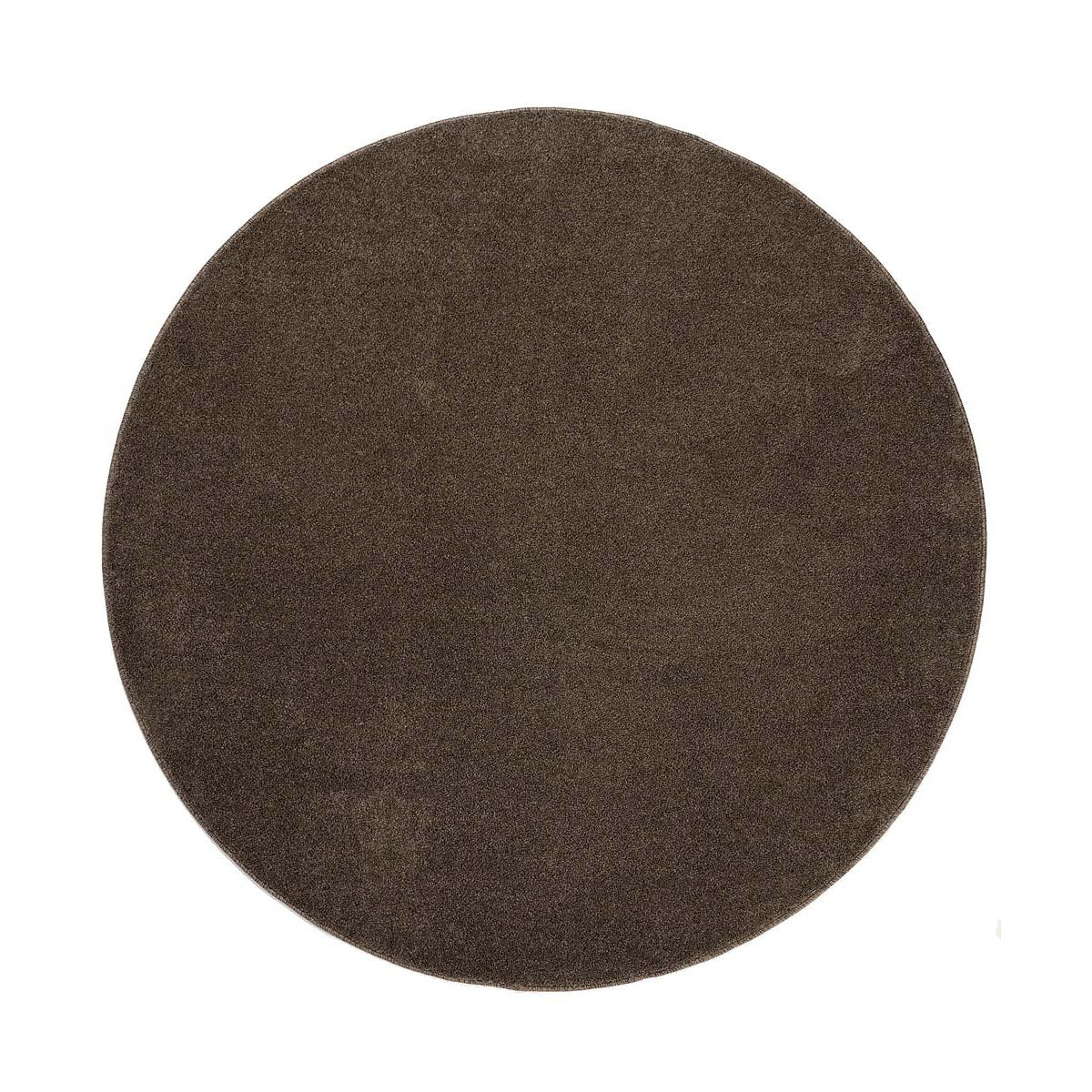 Tapeso Rond vloerkleed Fine - mokka - 300 cm