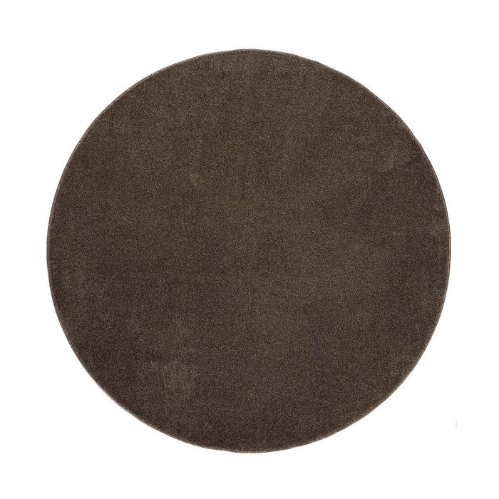 Tapeso Rond vloerkleed Fine - mokka - 300 cm