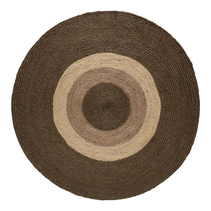 Eva Interior Jute Vloerkleed Dart Rond Groen|wit|naturel|groen  - 200Ø
