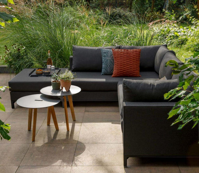 WOOOD Sicilië Loungeset All Weather - Links - Stone Grey