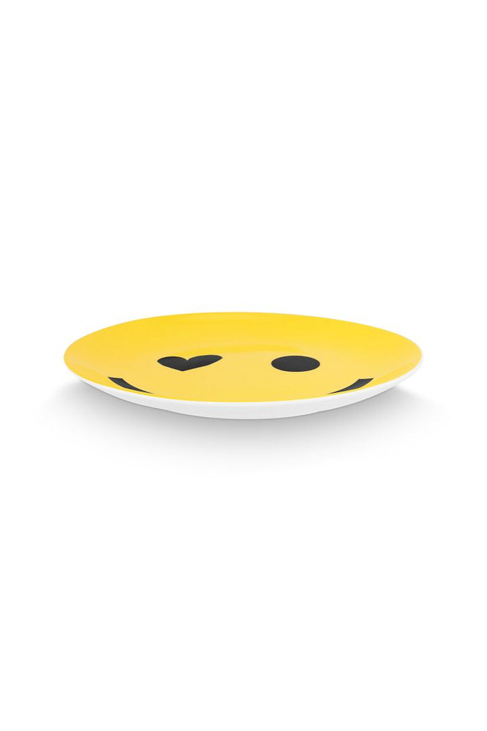 vtwonen Ontbijtbordjes - Smile - Set van 2 - Porselein - Ø 20cm