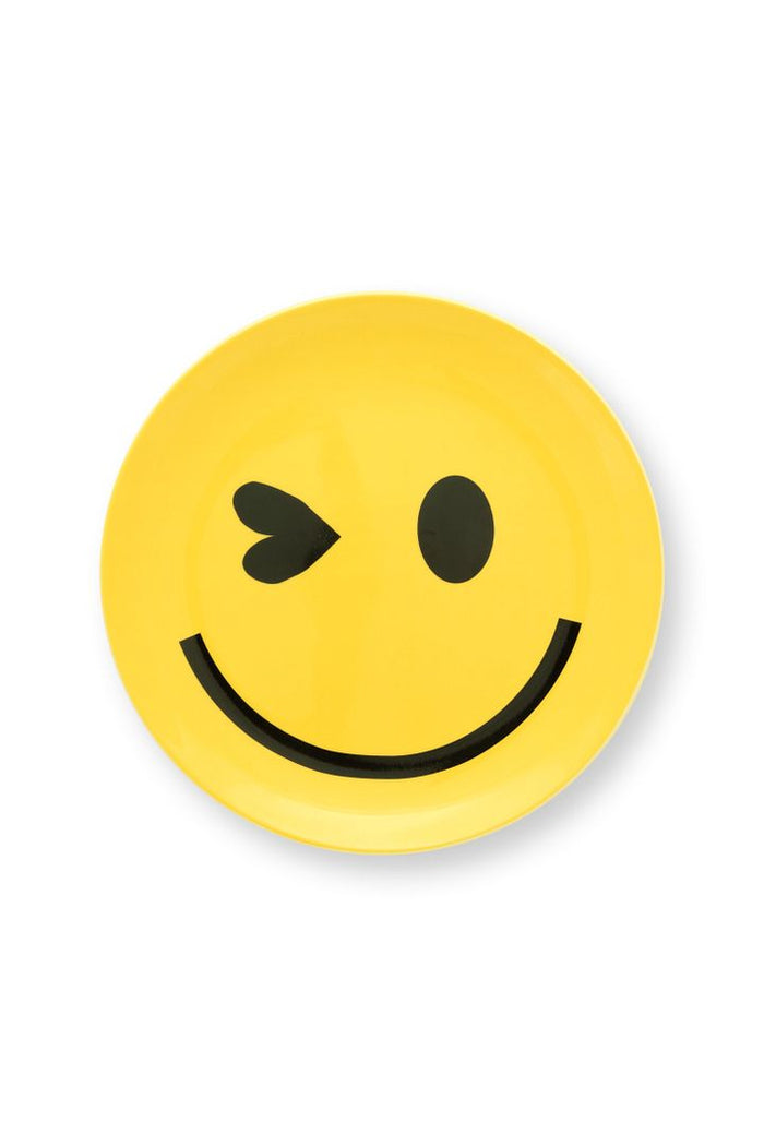 vtwonen Ontbijtbordjes - Smile - Set van 2 - Porselein - Ø 20cm