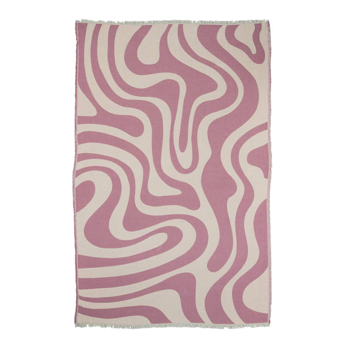 by fonQ Wave Plaid 130 x 200 cm - Roze