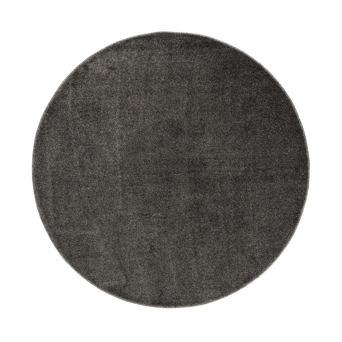 Tapeso Rond vloerkleed Fine - grijs - 200 cm