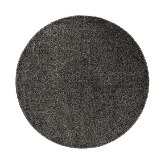 Tapeso Rond vloerkleed Fine - grijs - 200 cm