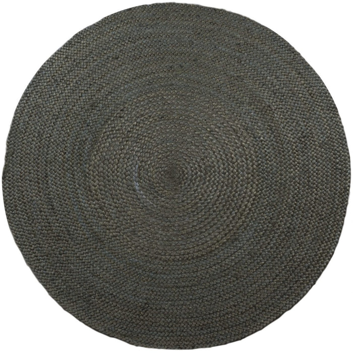 Interieur05 Rond vloerkleed Jute Groen - 180 cm (M)