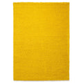 Tapeso Hoogpolig vloerkleed shaggy Trend effen - geel - 60x110 cm