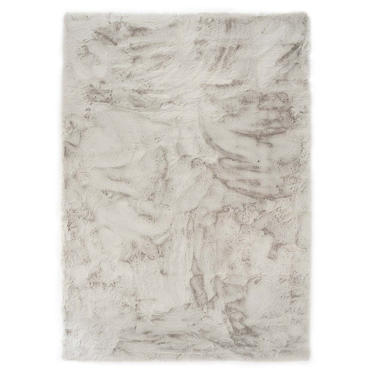 Tapeso Zacht hoogpolig vloerkleed - Comfy plus - lichtgrijs - 140x200