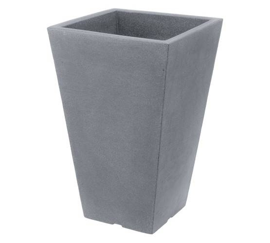 Koopman Bloempot Capri vierkant 35x35x56cm Grijs