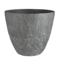 Mica Decorations Bravo Bloempot - H48 x Ø56 cm - Donkergrijs Slate