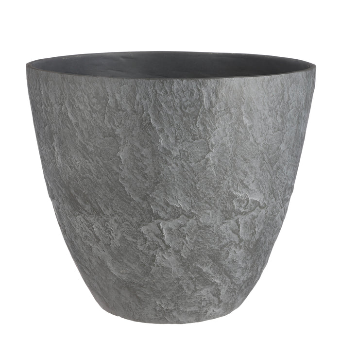 Mica Decorations Bravo Bloempot - H48 x Ø56 cm - Donkergrijs Slate