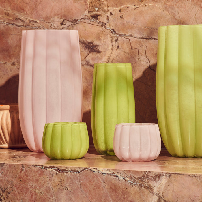 POLSPOTTEN Melon Waxinelichthouder  - Pink