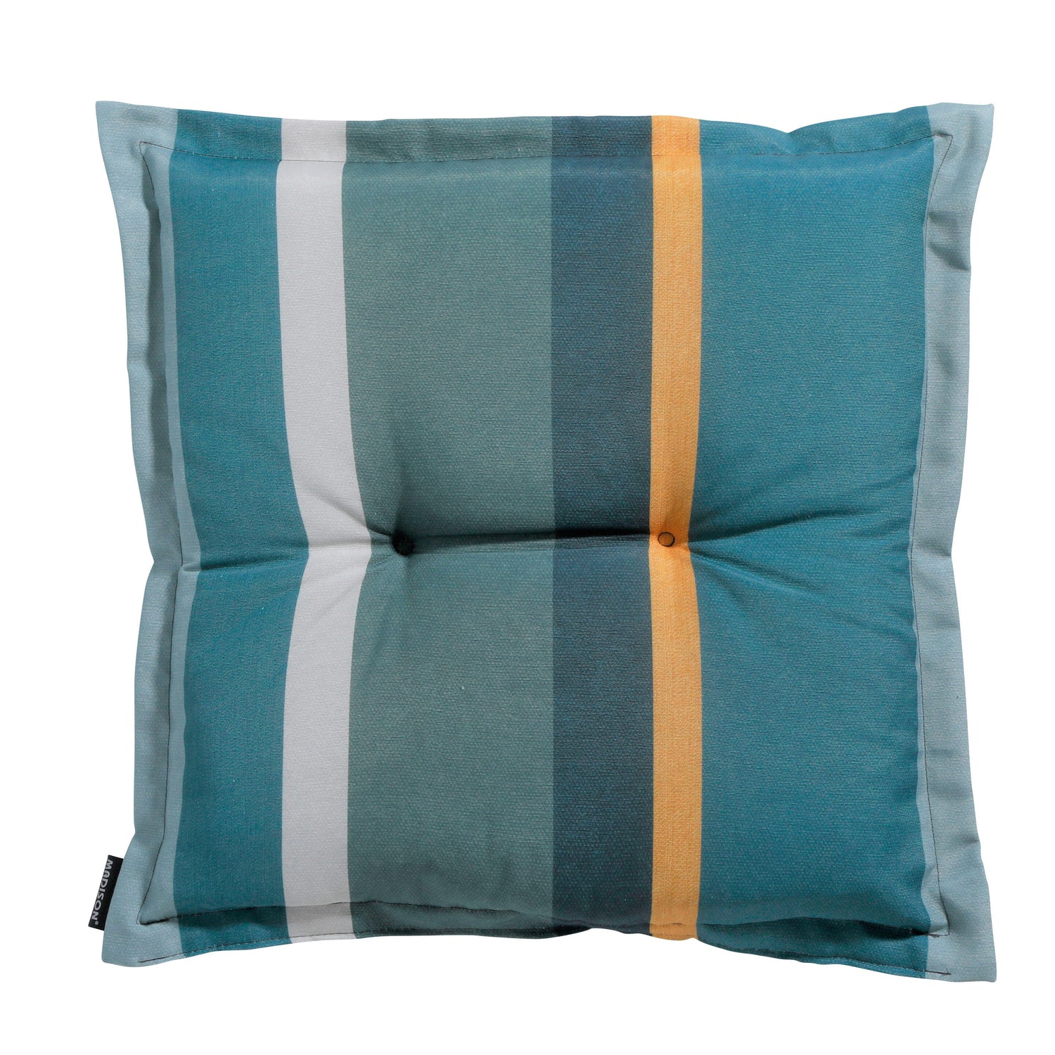 Madison Zitkussen - Hocker - Stripe Green - 50x50 - Grijs