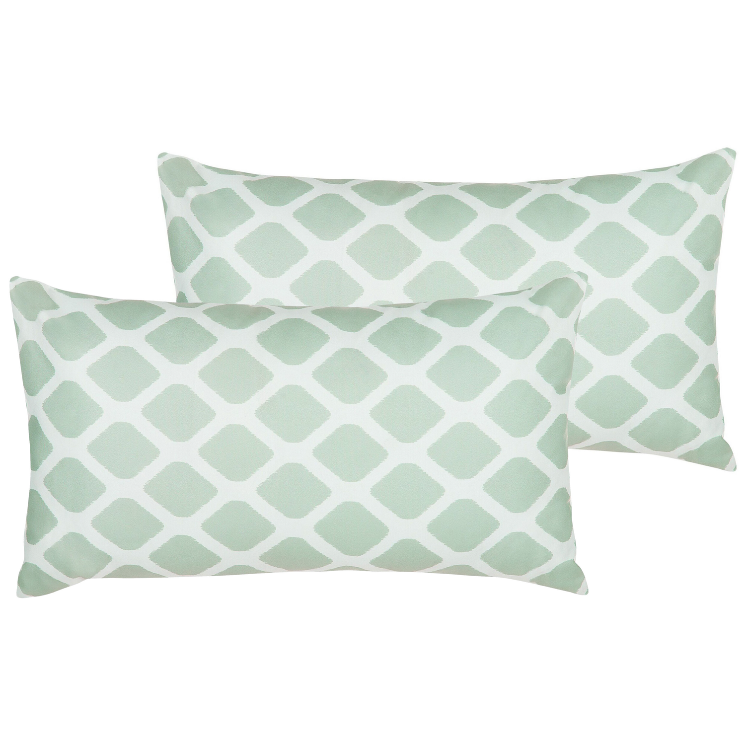 Beliani-KALAMOS -Tuinkussen set van 2-Groen-40 x 70 cm-Polyester